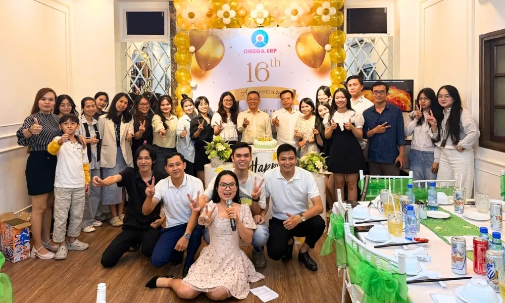 Kỷ niệm 16 năm thành lập Công ty TNHH Công nghệ và Giải pháp Omega