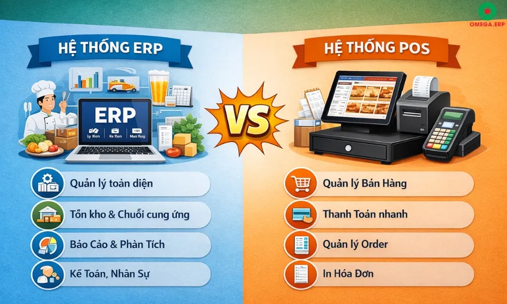 ERP ngành F&B – Giải pháp quản trị toàn diện cho doanh nghiệp F&B 2026