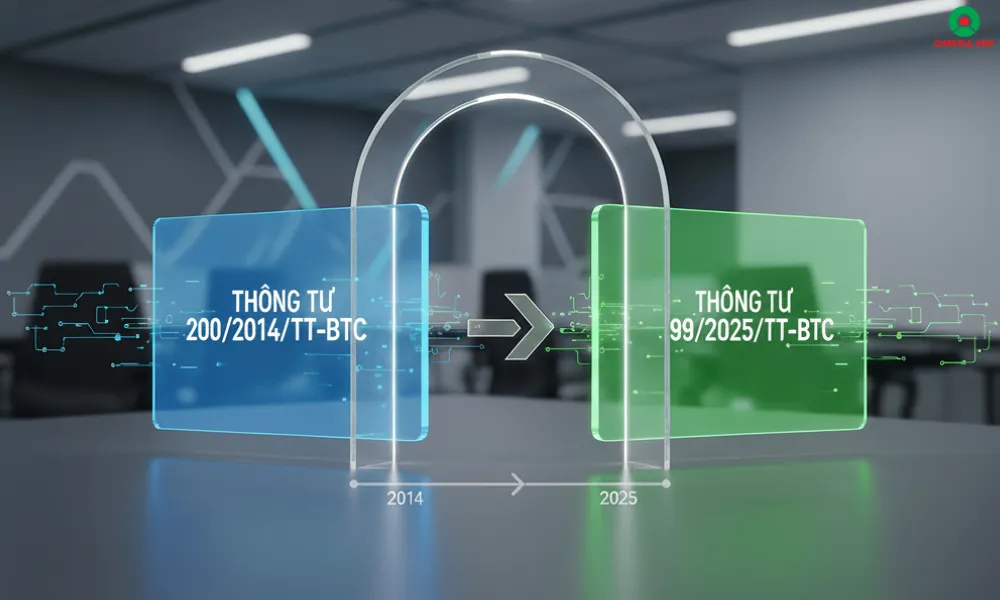So sánh Thông tư 99/2025/TT-BTC và Thông tư 200/2014/TT-BTC về hệ thống tài khoản kế toán