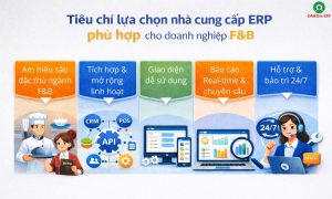 tiêu chí lựa chọn nhà cung cấp erp ngành f&b