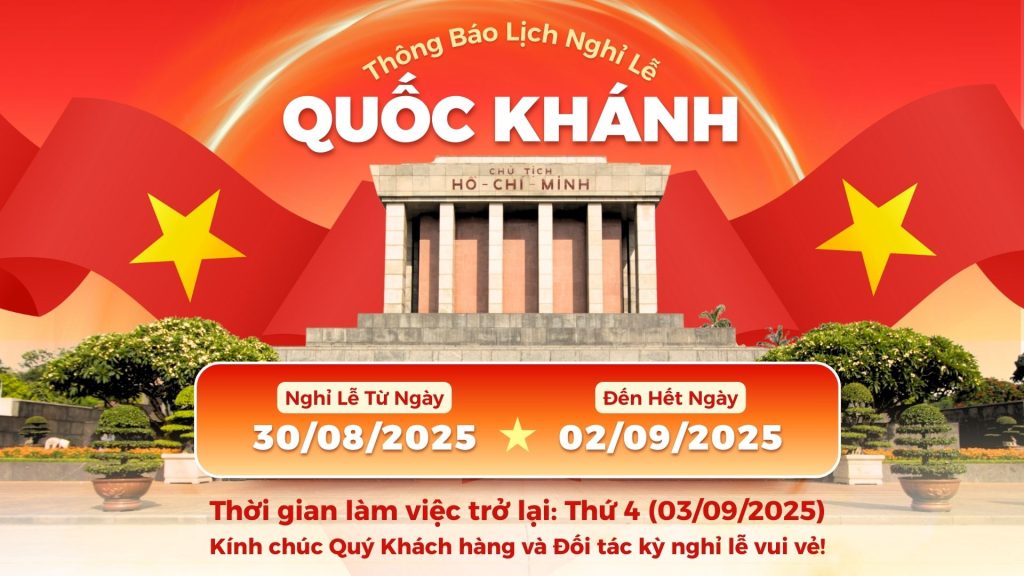 Omega thông báo lịch nghỉ lễ 2/9