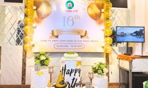 OMEGA THÔNG BÁO LỊCH NGHỈ LỄ 30/04 - 01/05 22 Sân khấu tiệc sinh nhật Omega lần thứ 16