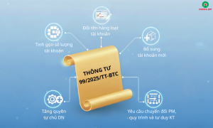 Điểm mới của hệ thống tài khoản theo Thông tư 99