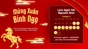 Omega thông báo lịch nghie Tết Nguyên Đán Bính Ngọ 2026